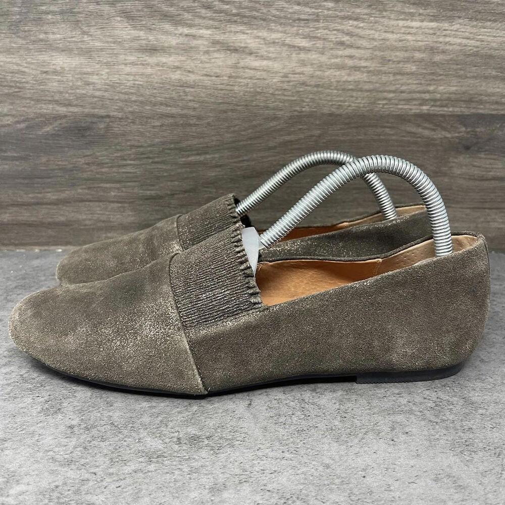 Kenneth Cole Olive Green Suede Slip-On Loafers